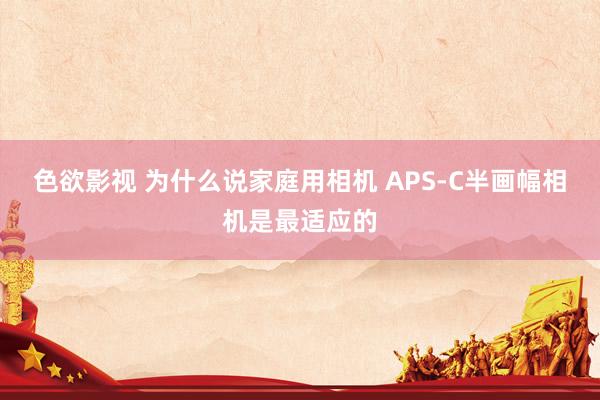 色欲影视 为什么说家庭用相机 APS-C半画幅相机是最适应的