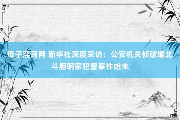 母子淫荡网 新华社深度采访：公安机关侦破缅北斗胆明家犯警案件始末