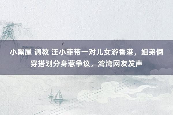 小黑屋 调教 汪小菲带一对儿女游香港，姐弟俩穿搭划分身惹争议，湾湾网友发声