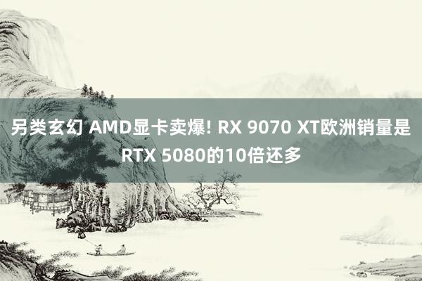 另类玄幻 AMD显卡卖爆! RX 9070 XT欧洲销量是RTX 5080的10倍还多
