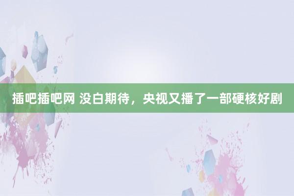 插吧插吧网 没白期待，央视又播了一部硬核好剧
