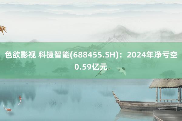 色欲影视 科捷智能(688455.SH)：2024年净亏空0.59亿元